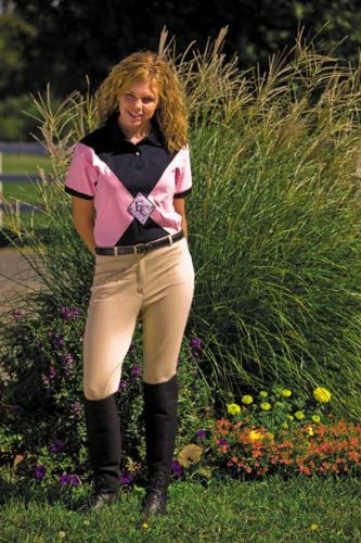 tuffrider ladies cotton knee patch long breeches